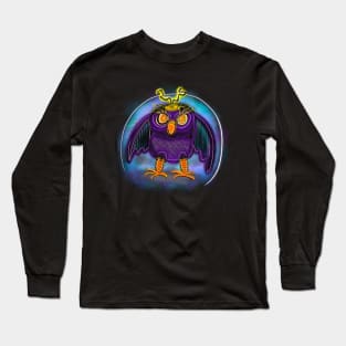 Electric Anxiety Owl Long Sleeve T-Shirt